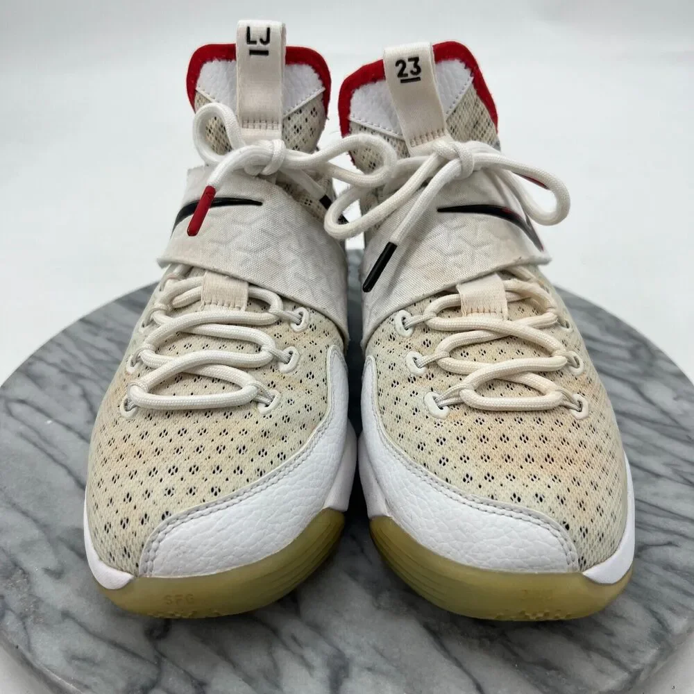 Nike Basketball Shoe Youth Boys 7Y LeBron 14 GS Flip The Switch White Multi Mesh